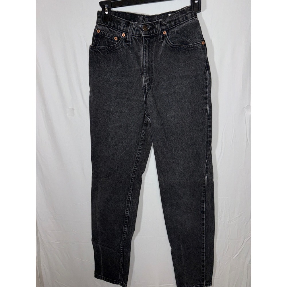 Vintage Levis 5 High Waisted Mom Jeans‎ Black Wash Women's Denim Pants
